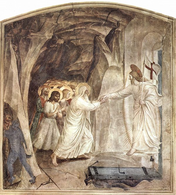 The Harrowing of Hell as depicted by Fra Angelico