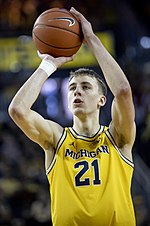 Fran Wagner was drafted eighth overall by the Orlando Magic in the 2021 NBA Draft. Franz Wagner Michigan.jpg