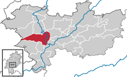 Kaart van Friedberg (Hessen)