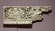 Ivory furniture part, Begram Hoard, Guimet Museum (MA230).