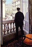 Jeune homme à la fenêtre, Caillebotte