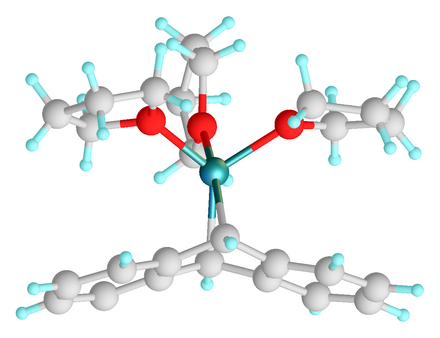 Magnesium anthracenide with three thf ligands.[1]