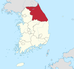 Gangwon - Ubicación