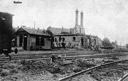 Руины вокзала на фото 1915 года