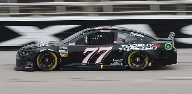 Garrett Smithley driving the 77 at Texas Motor Speedway in 2019