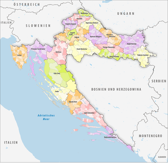 kroatien gebiete karte Kroatien Wikipedia kroatien gebiete karte