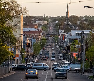 <span class="mw-page-title-main">Glenferrie Road</span> Road in Melbourne, Australia