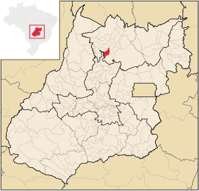 Kart over Nova Iguaçu de Goiás