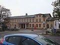 Railway station and post office building