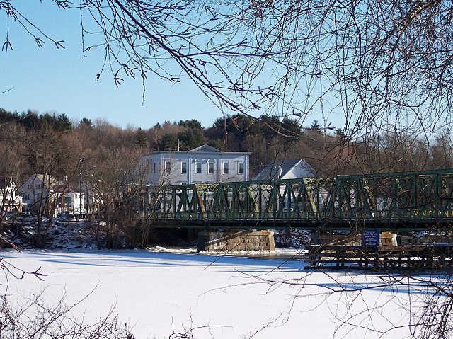 The (former) Bates Bridge carried Routes 97 & 113 across the Merrimack River from Groveland to Haverhill. A new version of this bridge was opened in 2