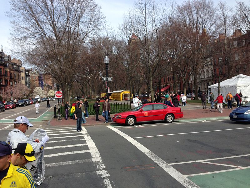 File:Hazmat biohazard team at Boston Marathon near the finish line 02.jpeg