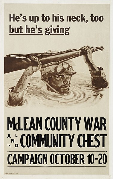 File:He's up to his neck, too but he's giving. McLean County War and Community Chest Campaign October 10-20 - DPLA - 5db51126753ac19c2ede6930a0784688.jpg