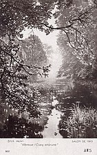 Le Matin embrumé à Villeneuve-l'Etang (Mlhavé ráno ve Villeneuve-l'Etang), Pohlednice pro Salon de Paris, 1910