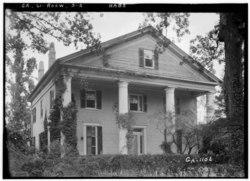 Historic American Buildings Survey L. D. Andrew, Photographer Aug. 6, 1936 FRONT ELEVATION FROM S. E. - Mimosa Hall, Roswell, Fulton County, GA HABS GA,61-ROSW,3-2.tif
