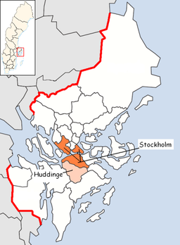 Huddinge Kommun: Kommune i Stockholms län, Sverige