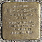 Stolperstein für Thekla Sklarek