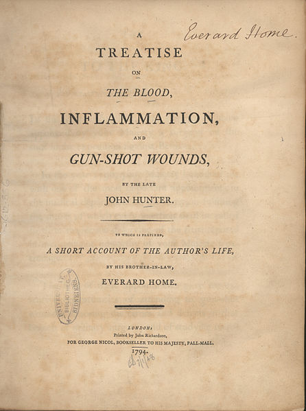 File:Hunter - Treatise on the Blood, Inflammation, and Gun-Shot Wounds (Title).jpg