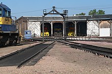 Huron, SD, Chicago-Northwestern roundhouse, turntable and stalls 1.jpg