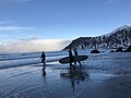 IJssurfen op de Lofoten.