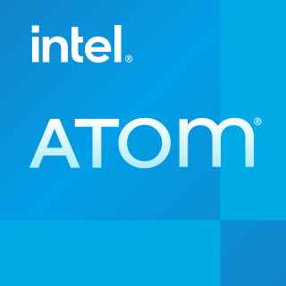 Intel Atom is the brand name for a line of IA-32 and x86-64 instruction set ultra-low-voltage processors by Intel Corporation designed to reduce electric consumption and power dissipation in comparison with ordinary processors of the Intel Core series. Atom is mainly used in netbooks, nettops, embedded applications ranging from health care to advanced robotics, and mobile Internet devices (MIDs). The line was originally designed in 45 nm complementary metal–oxide–semiconductor (CMOS) technology and subsequent models, codenamed Cedar, used a 32 nm process.