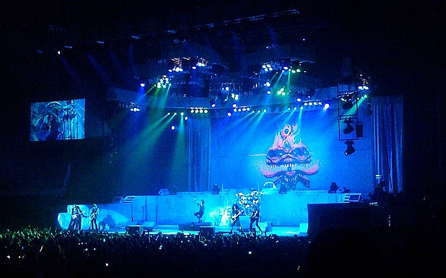 Iron Maiden performing "The Clairvoyant" in London, which was amongst the songs which featured on the original Maiden England video.