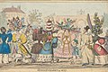 "Monstrosities of 1827," fashion satire.