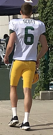 Scott at Packers training camp in 2019 JK Scott 6 Packers training camp 2019 (cropped).jpg