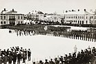 Parada de Jägers finlandeses em Vaasa, após retorno da Alemanha.