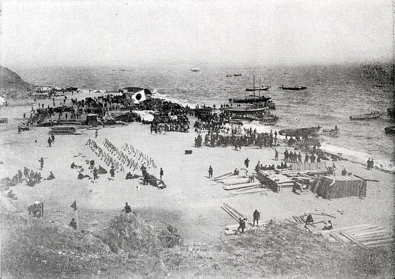 File:Japanese Army Landing on the Liaodong Peninsula 1.jpg