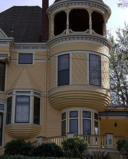 Turret details of house Johan Poulsen House - turret - Portland Oregon.jpg