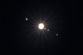 Спостереження Юпітера та галілеєвих супутників у бінокль, 22 червня 2009