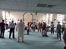 Friday prayer at Kaohsiung Mosque Kaohsiung Mosque - Prayer Hall.JPG