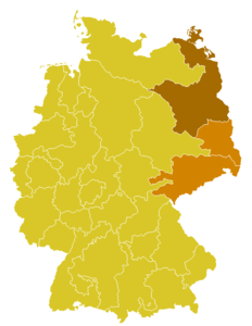 Kaart van de kerkprovincie Berlijn