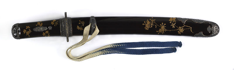 File:Kawabe Masahide II - Dagger with Cherry Blossoms - Walters 511184.jpg