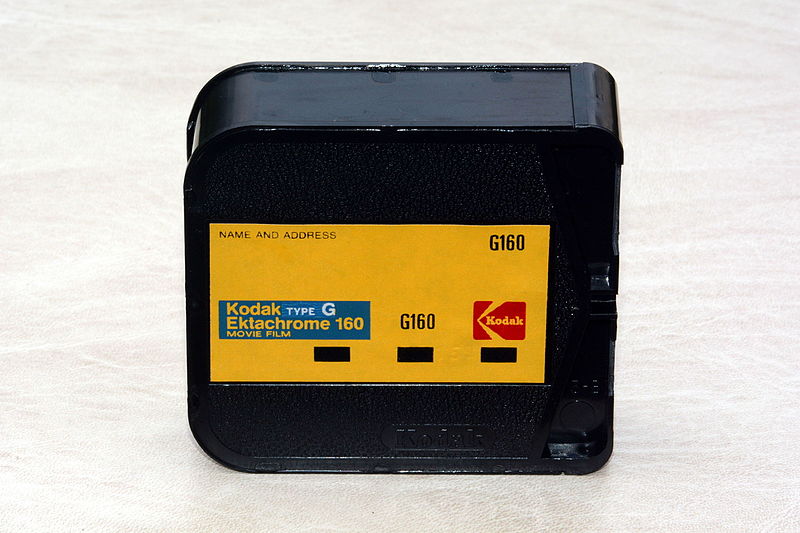 File:Kodak Ektachrome 160, Type G, Super 8 film cartridge 2.jpg