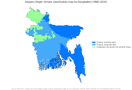 Köppen-Geiger climate classification map for Bangladesh[199]