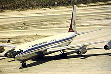 Korean Air Lines B707-300 HL7426 at BAH (15520685614).jpg