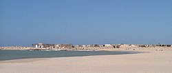 La Güera ruins viewed from Mauritania, January 2003