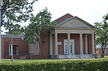 Lane Hall (1909), the oldest campus building Lane Hall, ECSU.jpg