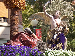 La preghiera dell'orto, processione di Los Salzillos, Settimana Santa a Murcia.