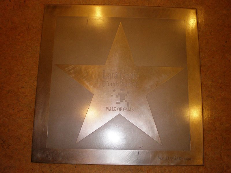 File:Lara Croft star, Walk of Game.JPG