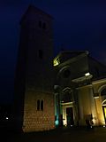Миниатюра для Файл:Leaning bell-tower at the Chirch of the Assumption of the Blessed Virgin Mary at night Rijeka Croatia.jpg