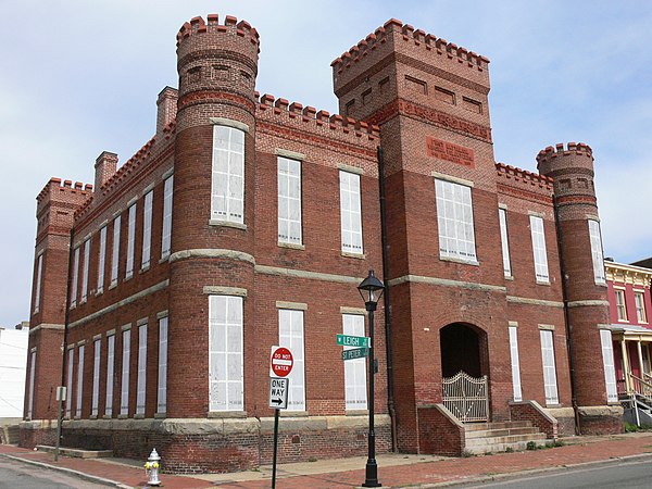 Leigh Street Armory, refurbished into the Black History Museum and Cultural Center of Virginia in 2016