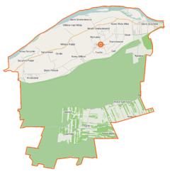 Mapa lokalizacyjna gminy Leoncin