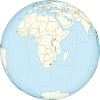 Lesotho on the globe (Zambia centered) .svg