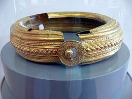 Late Halstatt gold collar from Austria, c. 550 BC