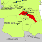Расположение муниципалитета Катарроха на карте провинции