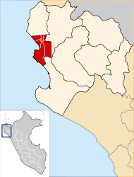 Provincia di Paita – Mappa