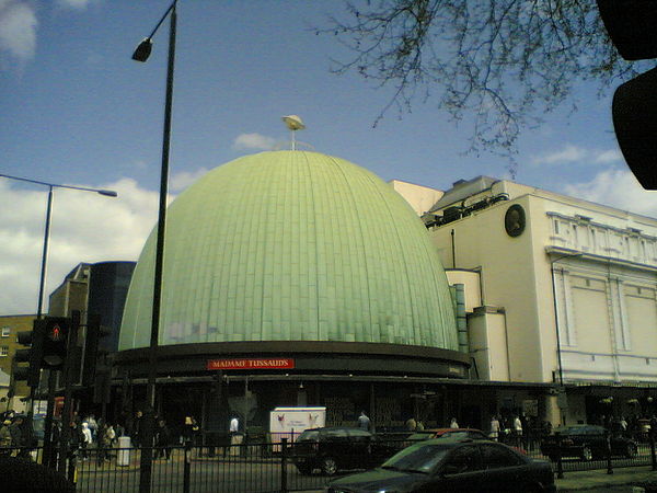 The album's launch party was held at the London Planetarium (pictured in 2006).