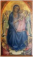 Παρθένος και Βρέφος ένθρονοι με τέσσερις αγγέλους, 1403, Μπολόνια, Εθνική Πινακοθήκη